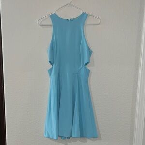 Dee Elle Light Blue Backless Dress
